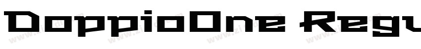 DoppioOne Regular字体转换